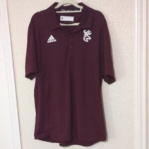 Adidas AeroReady Maroon Golf Polo Shirt (Browning Buckmark?)